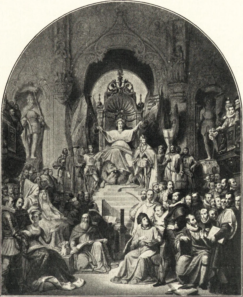 An illustration from Belgische Kunst des 19. Jahrhunderts, 1906, leaf 54
