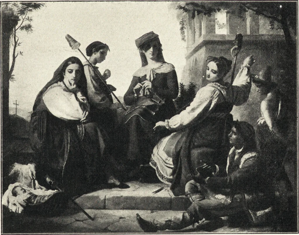 An illustration from Belgische Kunst des 19. Jahrhunderts, 1906, leaf 68