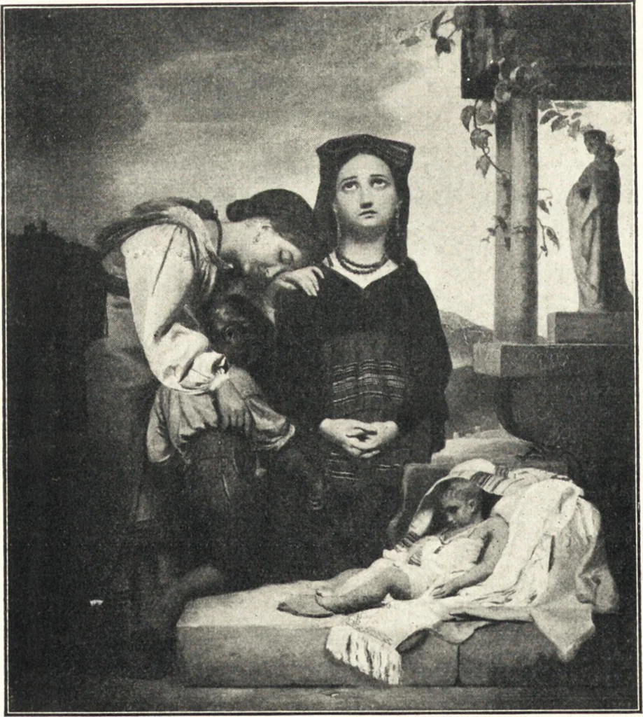 An illustration from Belgische Kunst des 19. Jahrhunderts, 1906, leaf 71