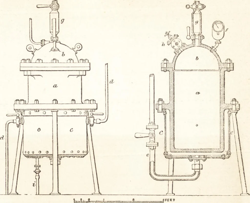 An illustration from A practical handbook of dyeing and calico-printing. With eleven page-plates, forty-seven specimens of dyed and printed fabrics, and thirty-eight woodcuts, 1874, leaf 216