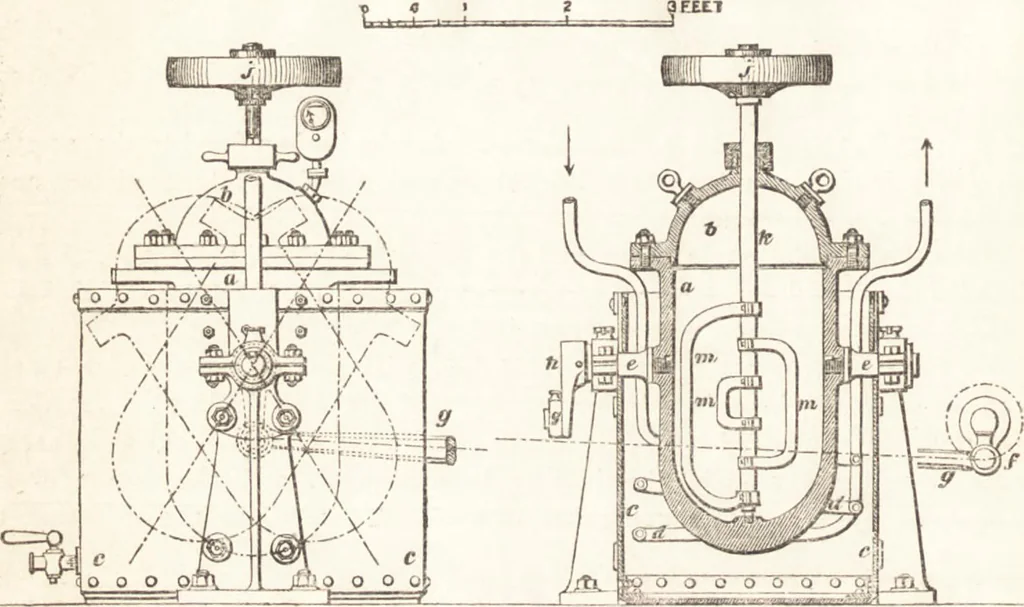 An illustration from A practical handbook of dyeing and calico-printing. With eleven page-plates, forty-seven specimens of dyed and printed fabrics, and thirty-eight woodcuts, 1874, leaf 227