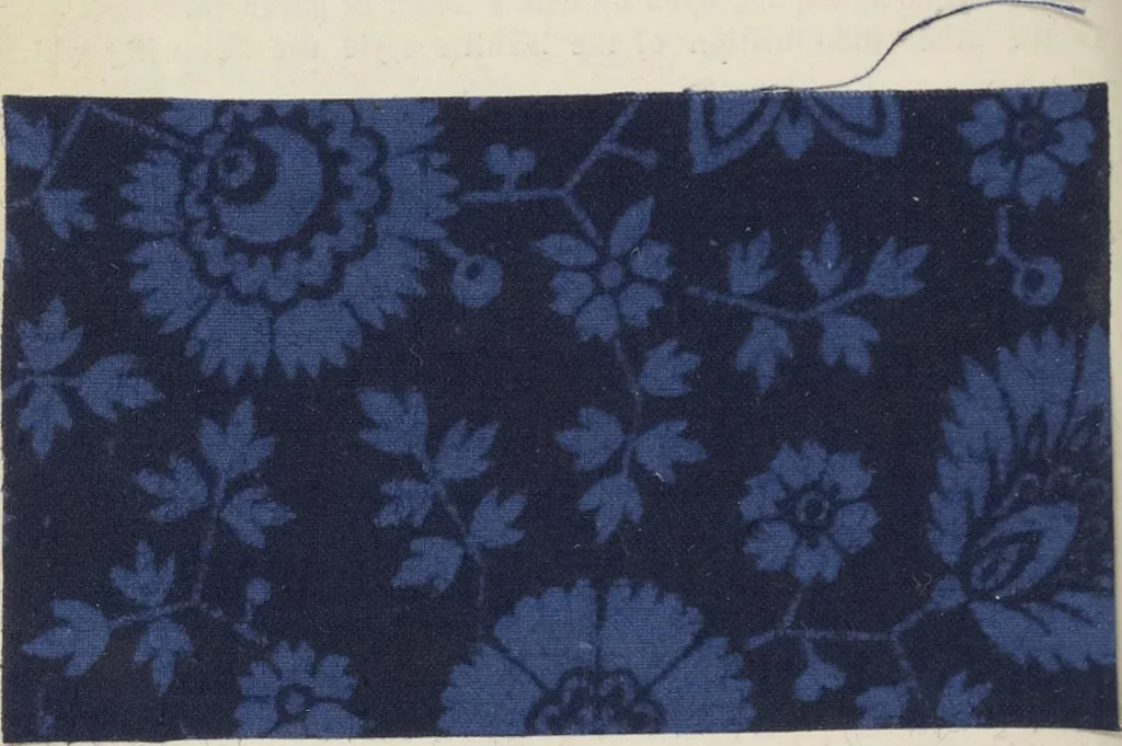 An illustration from A practical handbook of dyeing and calico-printing. With eleven page-plates, forty-seven specimens of dyed and printed fabrics, and thirty-eight woodcuts, 1874, leaf 619