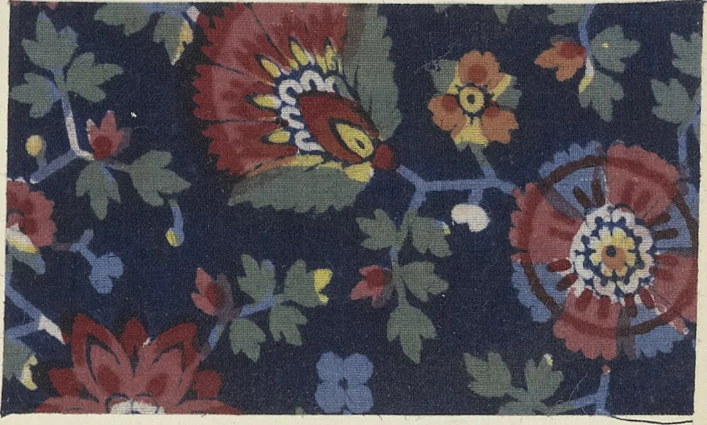 An illustration from A practical handbook of dyeing and calico-printing. With eleven page-plates, forty-seven specimens of dyed and printed fabrics, and thirty-eight woodcuts, 1874, leaf 620
