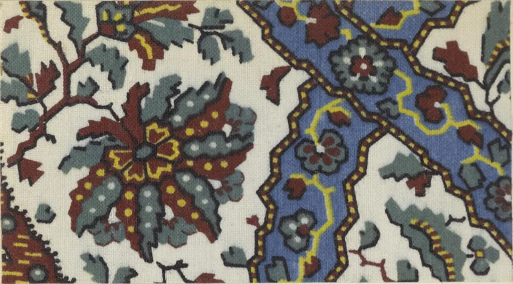 An illustration from A practical handbook of dyeing and calico-printing. With eleven page-plates, forty-seven specimens of dyed and printed fabrics, and thirty-eight woodcuts, 1874, leaf 621