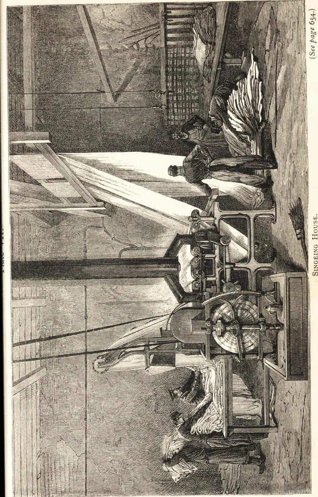 An illustration from A practical handbook of dyeing and calico-printing. With eleven page-plates, forty-seven specimens of dyed and printed fabrics, and thirty-eight woodcuts, 1874, leaf 638