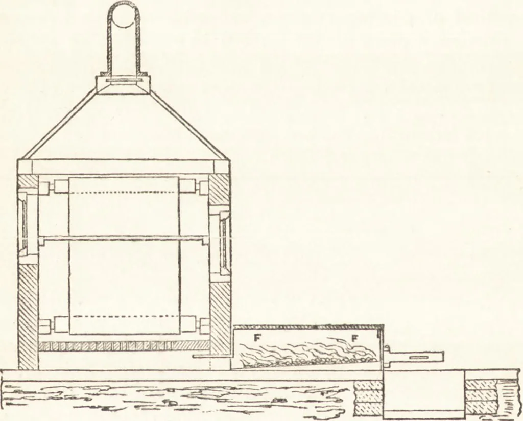 An illustration from A practical handbook of dyeing and calico-printing. With eleven page-plates, forty-seven specimens of dyed and printed fabrics, and thirty-eight woodcuts, 1874, leaf 645