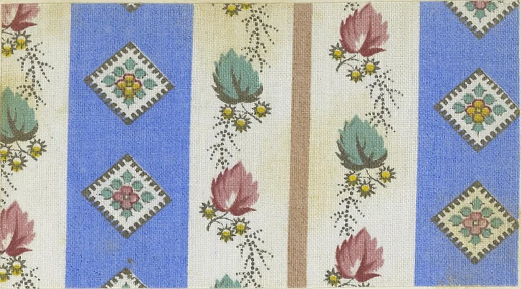 An illustration from A practical handbook of dyeing and calico-printing. With eleven page-plates, forty-seven specimens of dyed and printed fabrics, and thirty-eight woodcuts, 1874, leaf 678