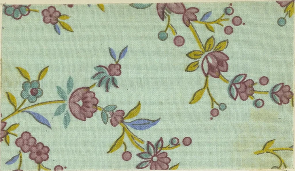 An illustration from A practical handbook of dyeing and calico-printing. With eleven page-plates, forty-seven specimens of dyed and printed fabrics, and thirty-eight woodcuts, 1874, leaf 680