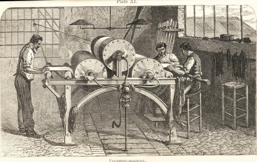 An illustration from A practical handbook of dyeing and calico-printing. With eleven page-plates, forty-seven specimens of dyed and printed fabrics, and thirty-eight woodcuts, 1874, leaf 709