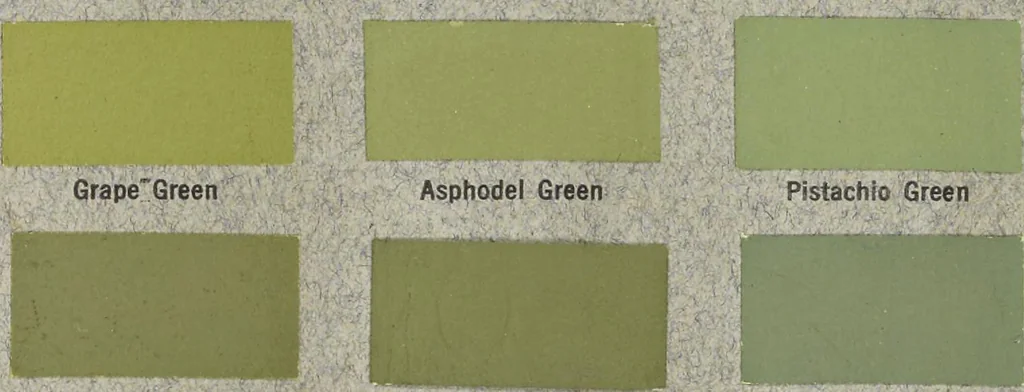 An illustration from Color standards and color nomenclature, 1912, leaf 138