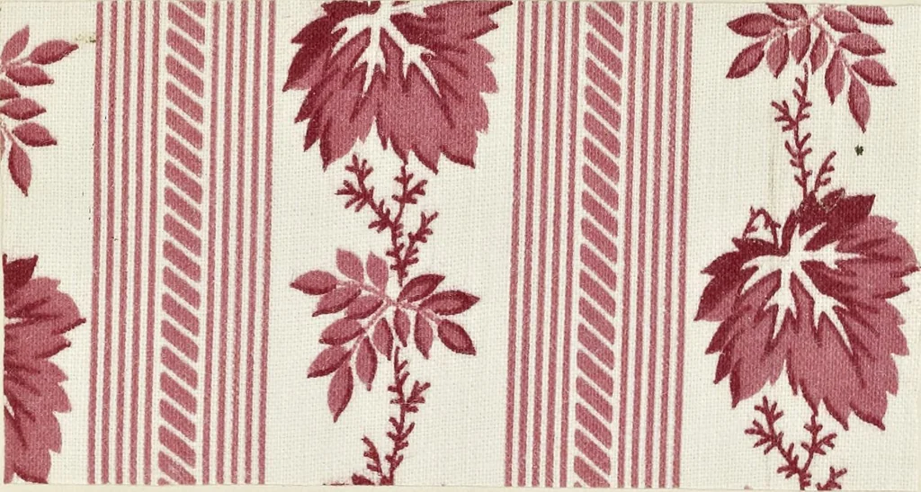 An illustration from Dyeing and calico printing : including an account of the most recent improvements in the manufacture and use of aniline colours : illustrated with wood engravings and numerous specimens of printed and dyed fabrics, 1876, leaf 112