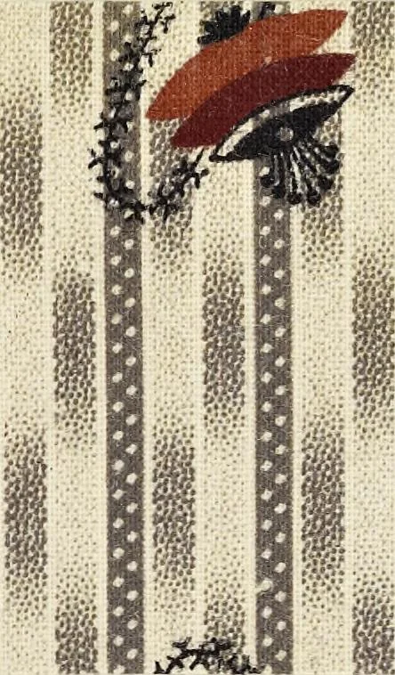 An illustration from Dyeing and calico printing : including an account of the most recent improvements in the manufacture and use of aniline colours : illustrated with wood engravings and numerous specimens of printed and dyed fabrics, 1876, leaf 120