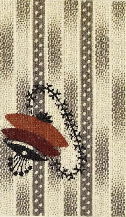 An illustration from Dyeing and calico printing : including an account of the most recent improvements in the manufacture and use of aniline colours : illustrated with wood engravings and numerous specimens of printed and dyed fabrics, 1876, leaf 120