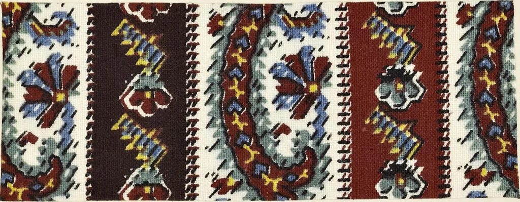 An illustration from Dyeing and calico printing : including an account of the most recent improvements in the manufacture and use of aniline colours : illustrated with wood engravings and numerous specimens of printed and dyed fabrics, 1876, leaf 224