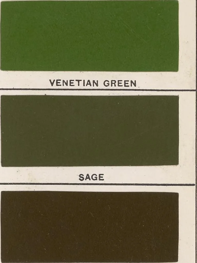 An illustration from Paint & colour mixing : a practical handbook for painters, decorators and all who have to mix coulours, containing 72 samples of paint of various colours, including the principal graining grounds, and upwards of 400 different colour mixtures, with hints on colour and paint mixing generally, testing colours, recipes for special paints, etc., etc., 1902, leaf 55