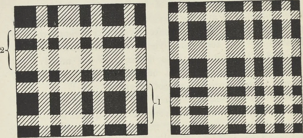 An illustration from Colour in woven design, 1890, leaf 211