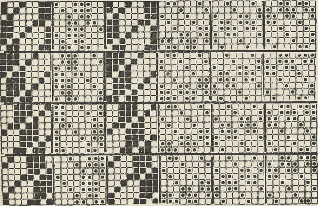 An illustration from Colour in woven design, 1890, leaf 364