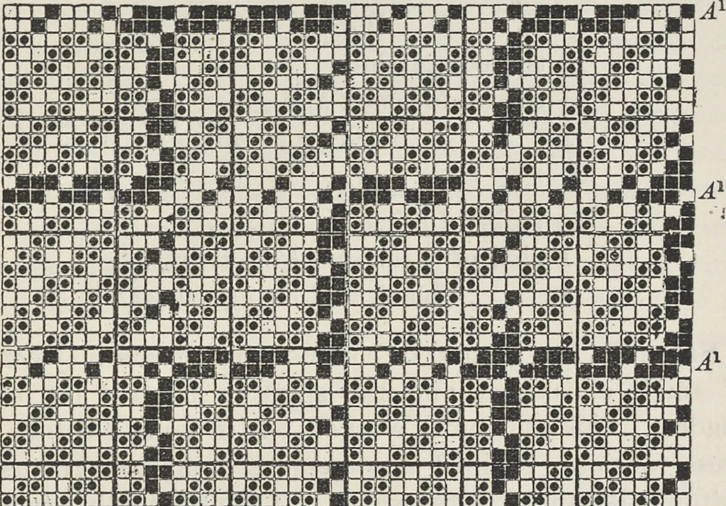 An illustration from Colour in woven design, 1890, leaf 384