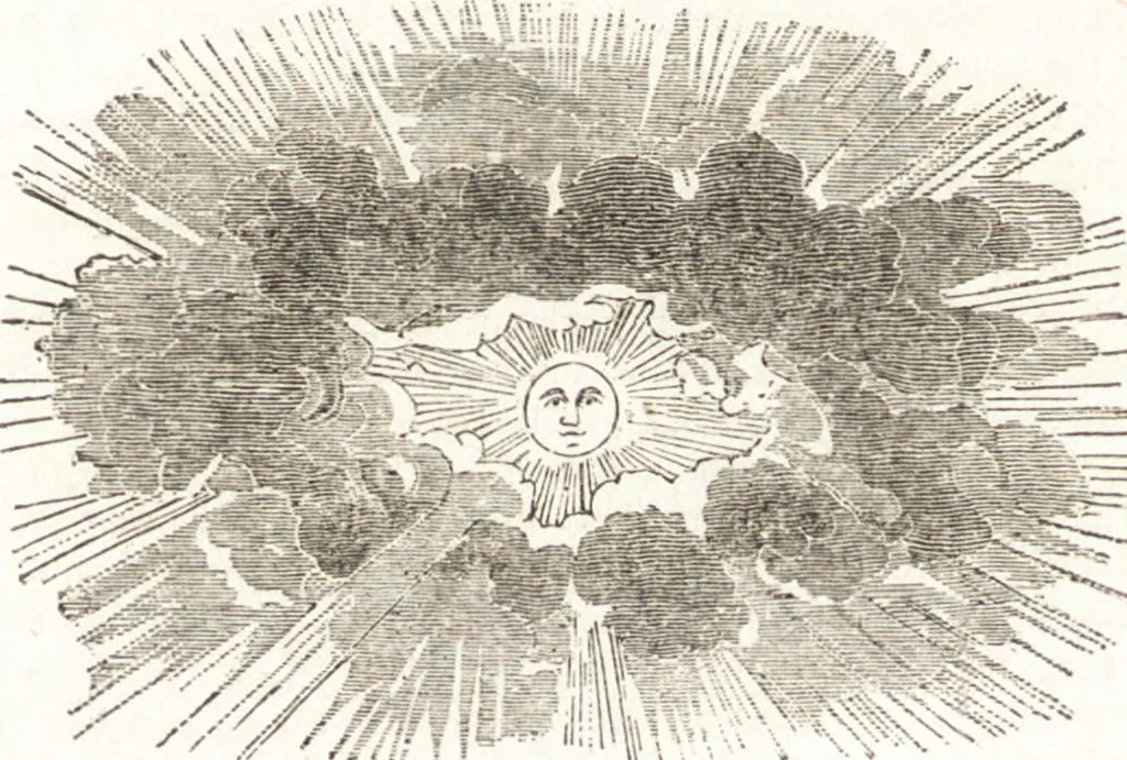 An illustration from A treatise on optics, 1839, leaf 238