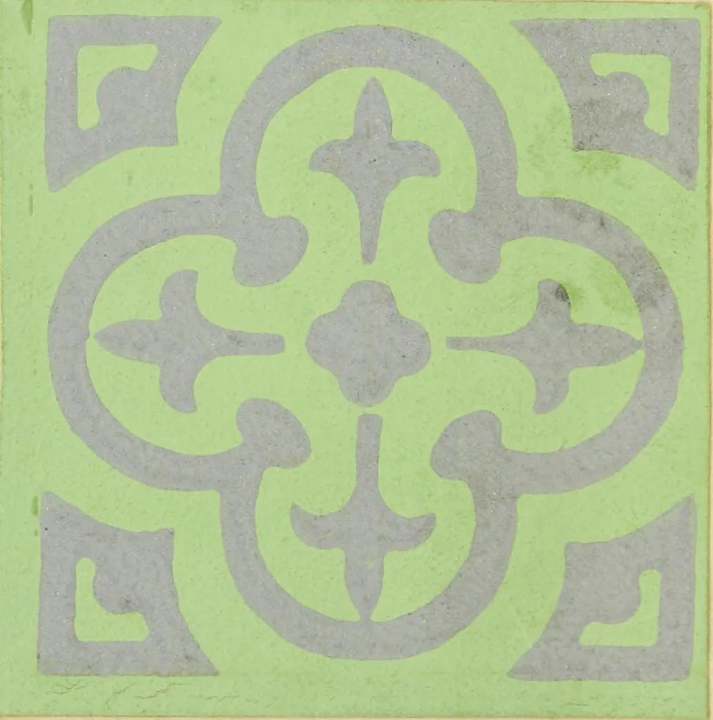 An illustration from Code des couleurs : à l'usage des naturalistes, artistes, commerçants et industriels : 720 échantillons de couleurs classés d'après la méthode Chevreul simplifiée, 1908, leaf 85