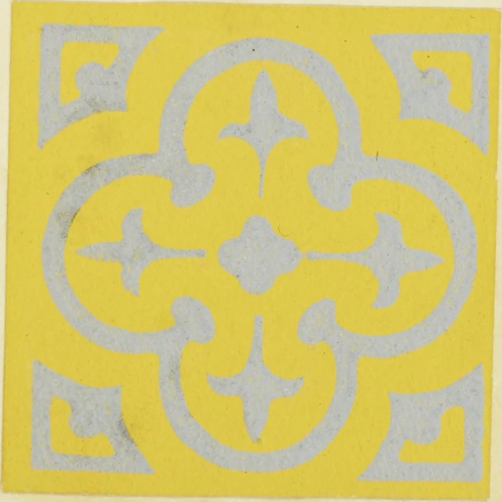 An illustration from Code des couleurs : à l'usage des naturalistes, artistes, commerçants et industriels : 720 échantillons de couleurs classés d'après la méthode Chevreul simplifiée, 1908, leaf 86
