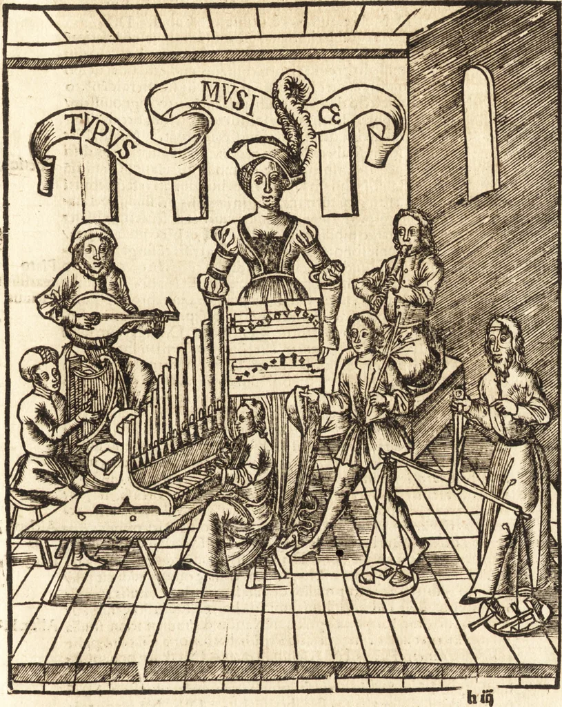 An illustration from Margarita philosophica, 1503, leaf 196