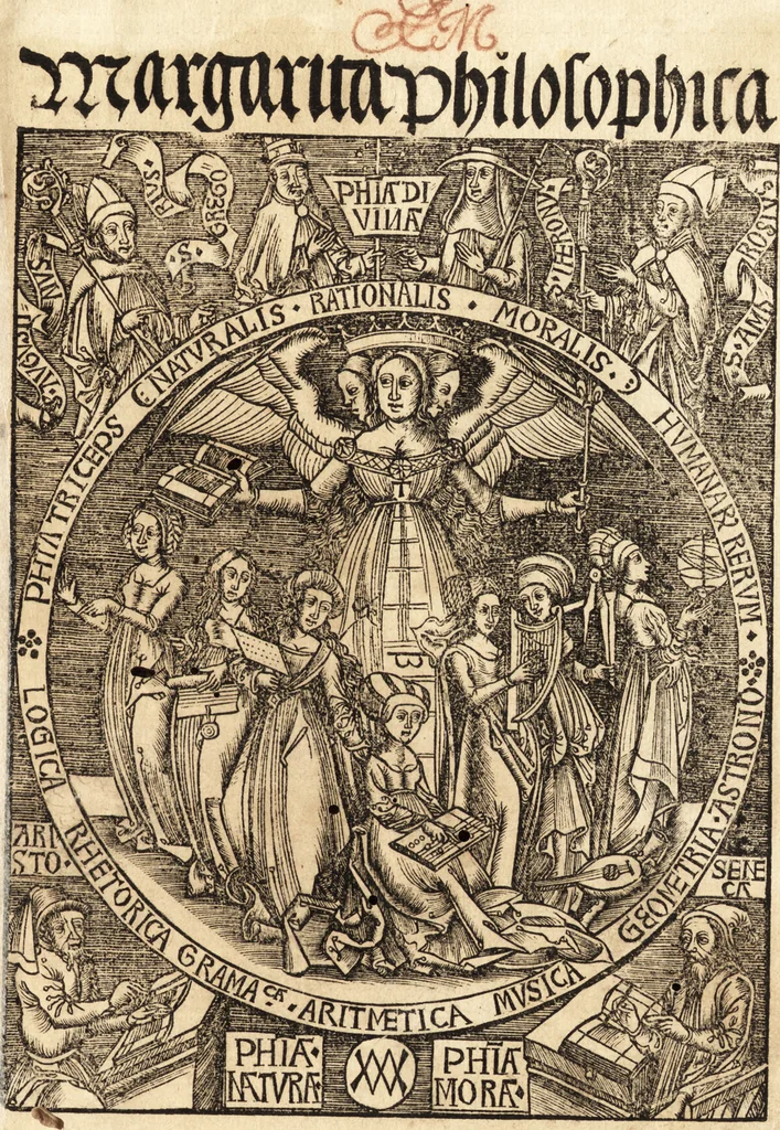 An illustration from Margarita philosophica, 1503, leaf 4