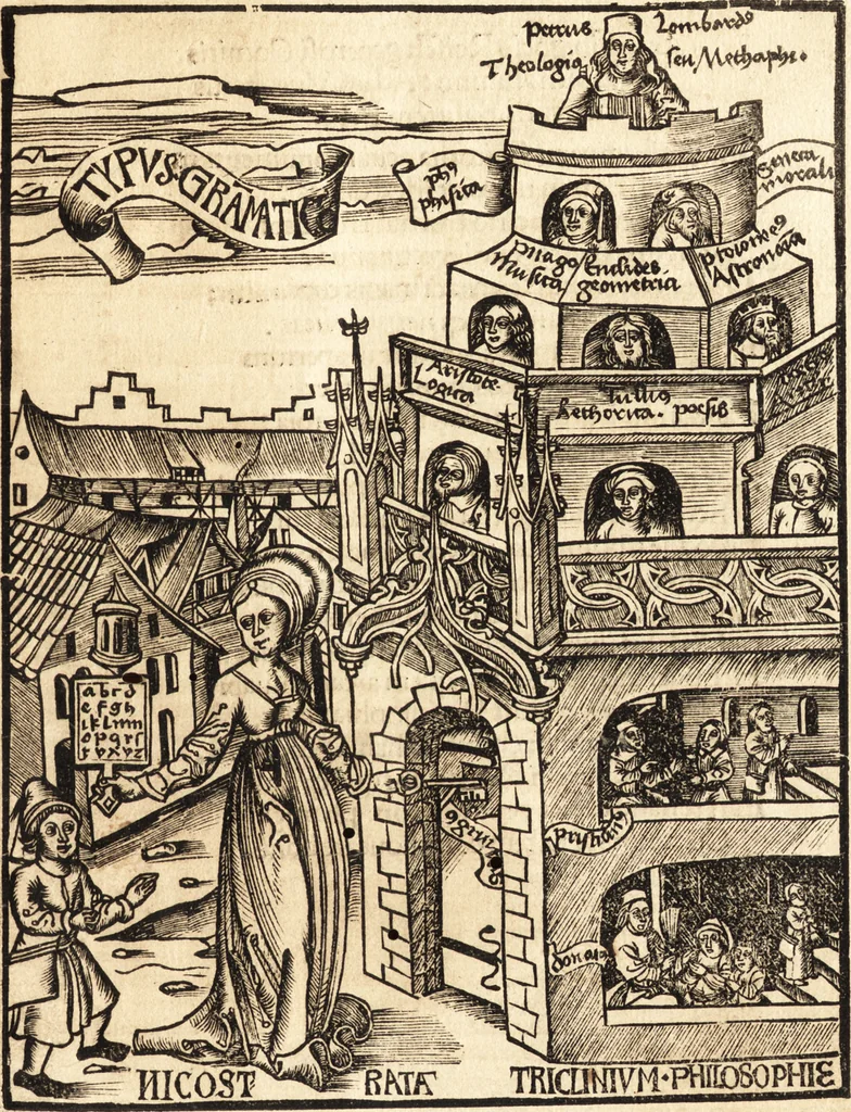 An illustration from Margarita philosophica, 1503, leaf 8