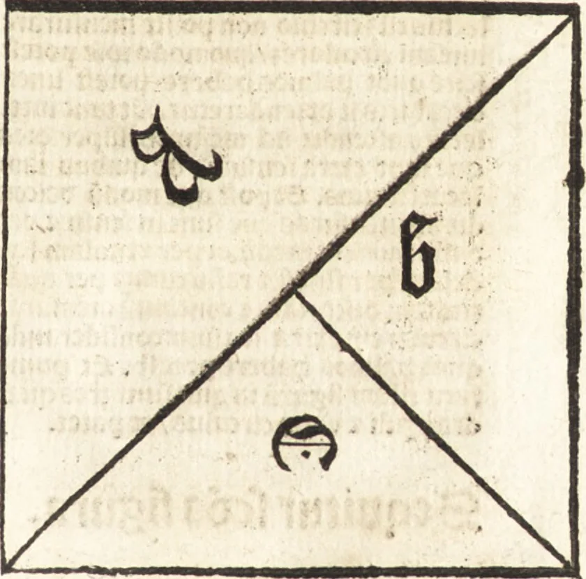 An illustration from Illuminati sacre pagine p.fessoris amplissimi magistri Raymundi Lull. Ars magna, generalis et vltima : quarũcunq3 artium [et] scientiarum ipsius Lull. assecutrix et clauigera : [et] ad eas aditum faciliorẽ prebẽs, antehac nusq̃3 arti impressorie emũctius cõmendata, 1517, leaf 206