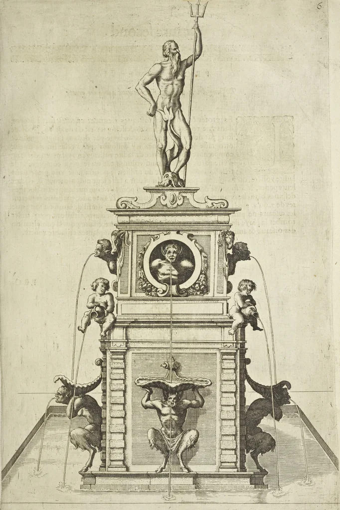 An illustration from Les raisons des forces mouuantes auec diuerses machines tant vtilles que plaisantes aus quelles sont adioints plusieurs desseings de grotes et fontaines, 1615, leaf 114