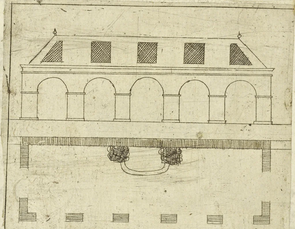 An illustration from Les raisons des forces mouuantes auec diuerses machines tant vtilles que plaisantes aus quelles sont adioints plusieurs desseings de grotes et fontaines, 1615, leaf 115
