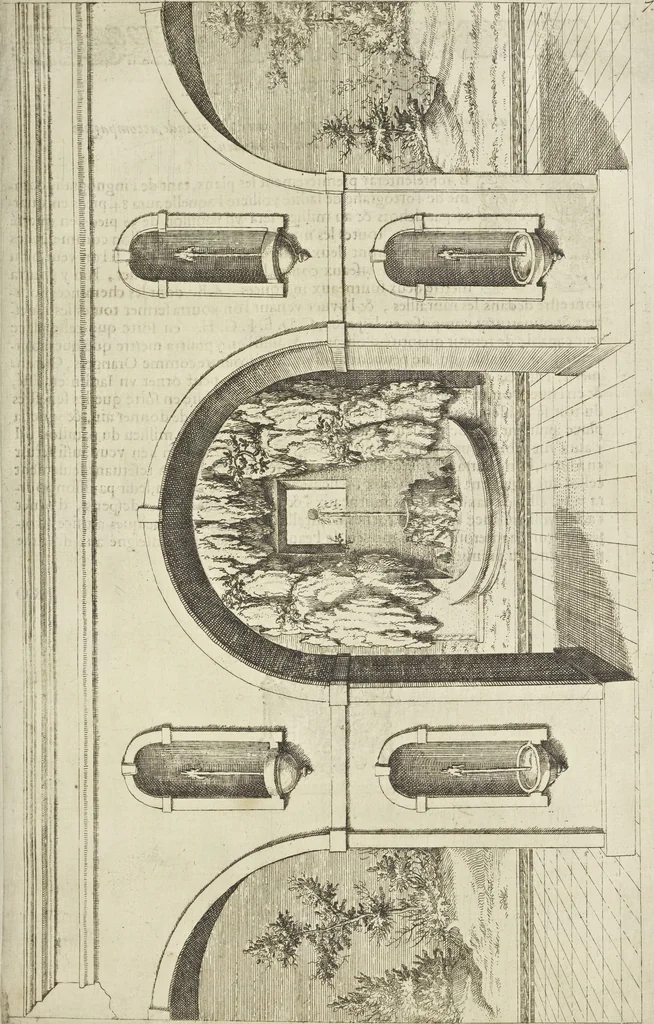 An illustration from Les raisons des forces mouuantes auec diuerses machines tant vtilles que plaisantes aus quelles sont adioints plusieurs desseings de grotes et fontaines, 1615, leaf 116