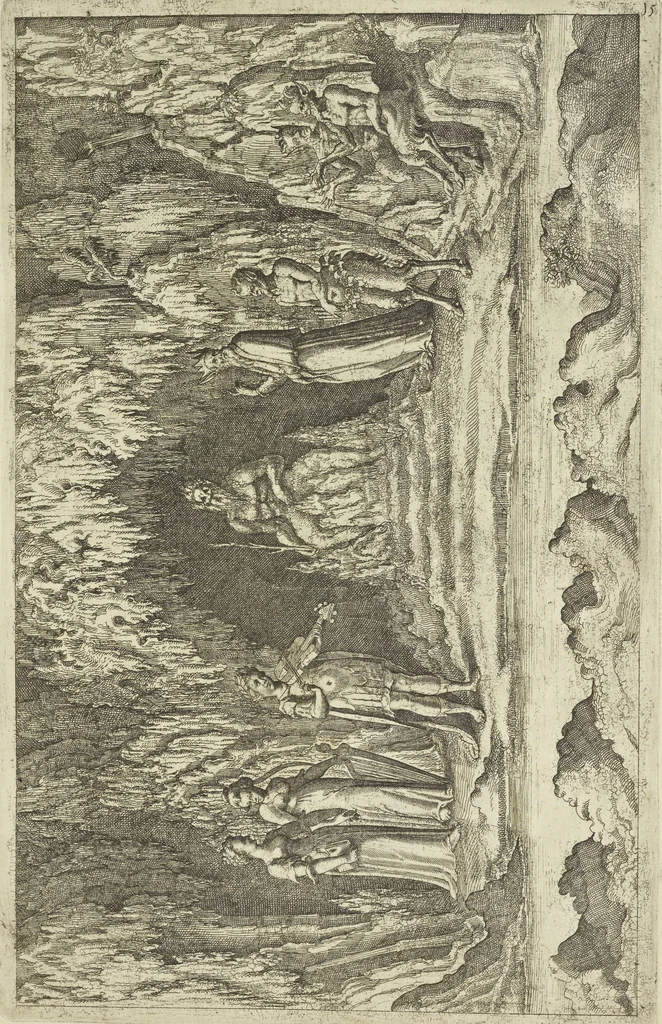 An illustration from Les raisons des forces mouuantes auec diuerses machines tant vtilles que plaisantes aus quelles sont adioints plusieurs desseings de grotes et fontaines, 1615, leaf 132