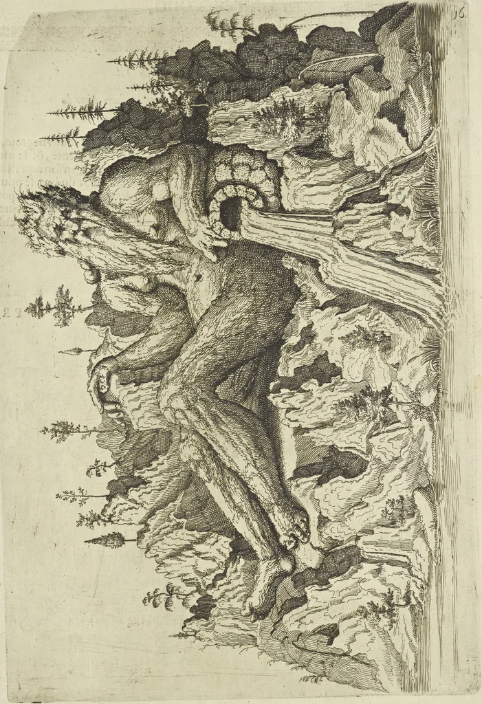 An illustration from Les raisons des forces mouuantes auec diuerses machines tant vtilles que plaisantes aus quelles sont adioints plusieurs desseings de grotes et fontaines, 1615, leaf 134