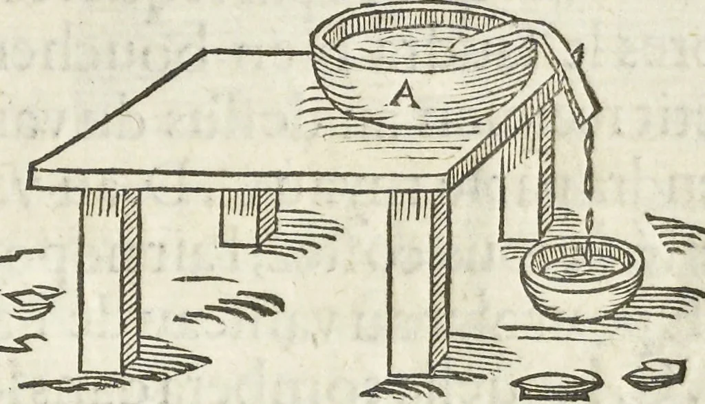 An illustration from Les raisons des forces mouuantes auec diuerses machines tant vtilles que plaisantes aus quelles sont adioints plusieurs desseings de grotes et fontaines, 1615, leaf 18