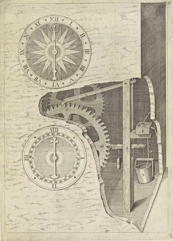 An illustration from Les raisons des forces mouuantes auec diuerses machines tant vtilles que plaisantes aus quelles sont adioints plusieurs desseings de grotes et fontaines, 1615, leaf 42