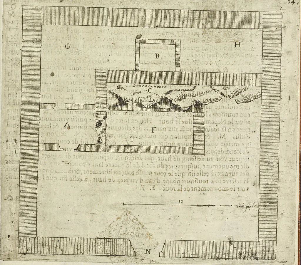 An illustration from Les raisons des forces mouuantes auec diuerses machines tant vtilles que plaisantes aus quelles sont adioints plusieurs desseings de grotes et fontaines, 1615, leaf 78