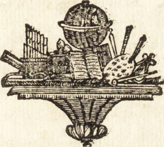 An illustration from L'optique des couleurs : fondée sur les simples observations, & tournée sur-tout à la pratique de la peinture, de la teinture, & des autres arts coloristes, 1740, leaf 8