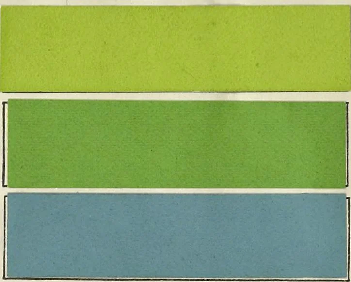 An illustration from A class-book of color : including color definitions, color scaling, and the harmony of colors, 1895, leaf 15