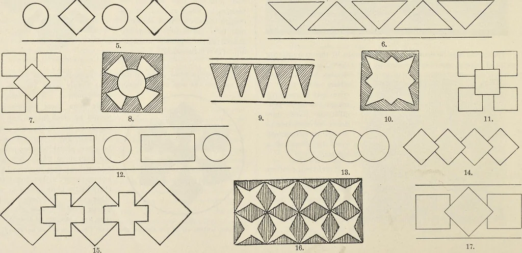 An illustration from A class-book of color : including color definitions, color scaling, and the harmony of colors, 1895, leaf 63