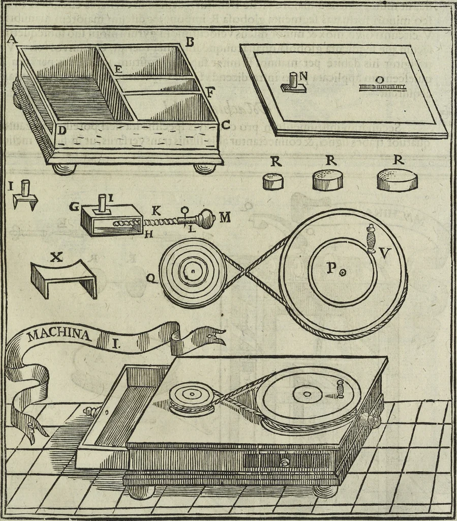 An illustration from Oculus artificialis teledioptricus, sive, Telescopium : ex abditis rerum naturalium & artificialium principiis protractum novâ methodo, eâque solidâ explicatum ac comprimis è triplici fundamento physico seu naturali, mathematico dioptrico et mechanico, seu practico stabilitum ..., 1685, leaf 370