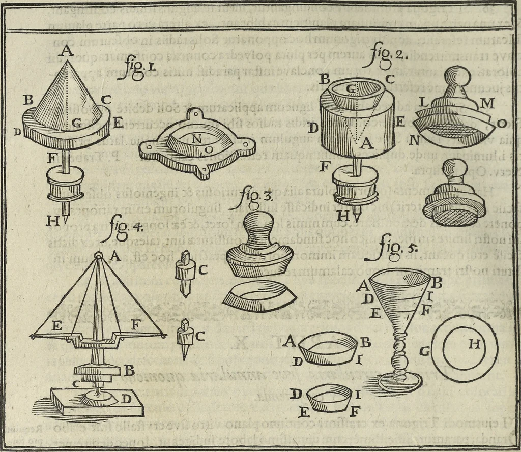 An illustration from Oculus artificialis teledioptricus, sive, Telescopium : ex abditis rerum naturalium & artificialium principiis protractum novâ methodo, eâque solidâ explicatum ac comprimis è triplici fundamento physico seu naturali, mathematico dioptrico et mechanico, seu practico stabilitum ..., 1685, leaf 389