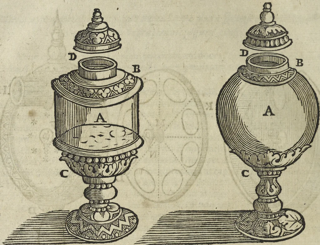 An illustration from Oculus artificialis teledioptricus, sive, Telescopium : ex abditis rerum naturalium & artificialium principiis protractum novâ methodo, eâque solidâ explicatum ac comprimis è triplici fundamento physico seu naturali, mathematico dioptrico et mechanico, seu practico stabilitum ..., 1685, leaf 435
