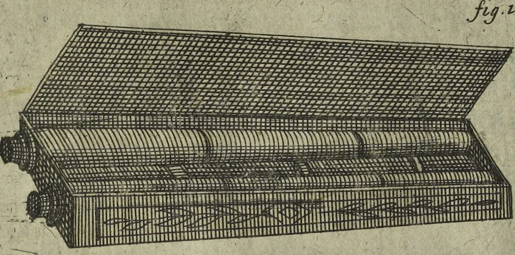 An illustration from Oculus artificialis teledioptricus, sive, Telescopium : ex abditis rerum naturalium & artificialium principiis protractum novâ methodo, eâque solidâ explicatum ac comprimis è triplici fundamento physico seu naturali, mathematico dioptrico et mechanico, seu practico stabilitum ..., 1685, leaf 478