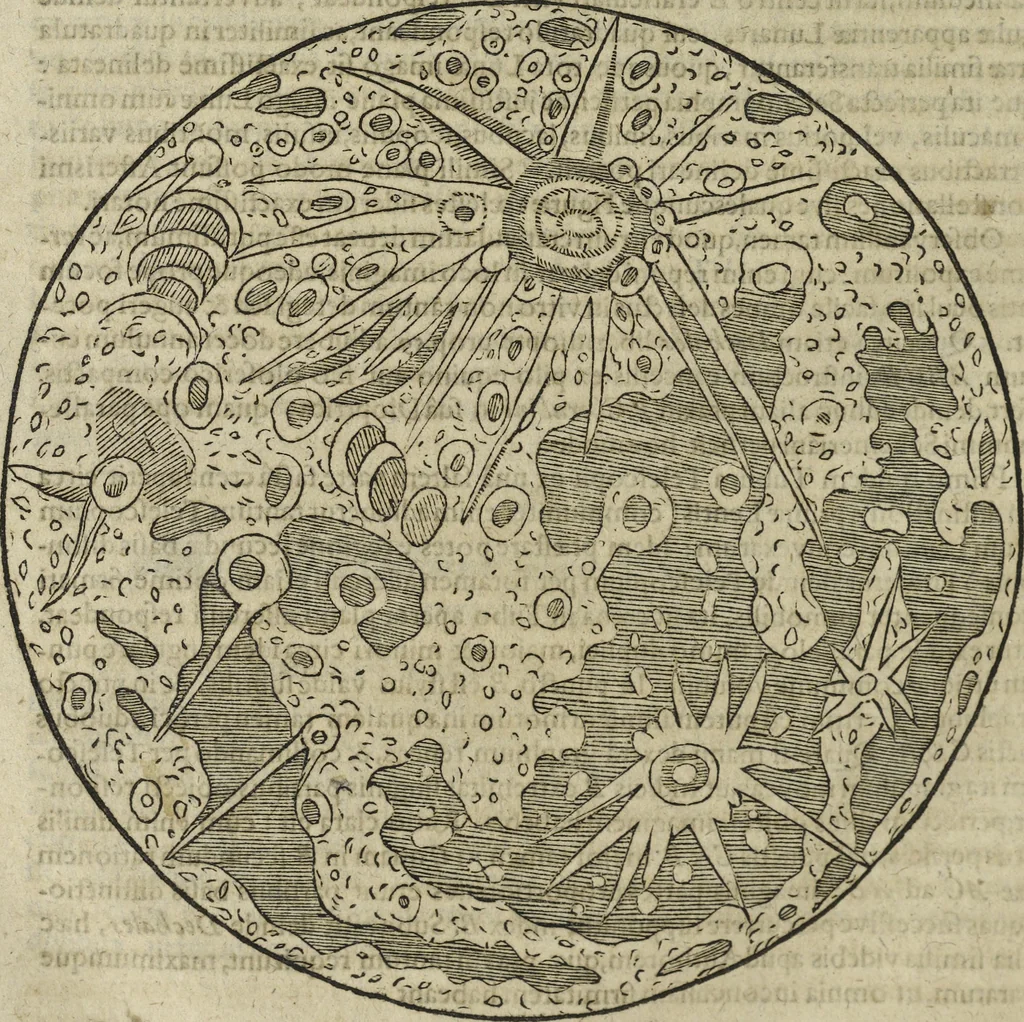 An illustration from Oculus artificialis teledioptricus, sive, Telescopium : ex abditis rerum naturalium & artificialium principiis protractum novâ methodo, eâque solidâ explicatum ac comprimis è triplici fundamento physico seu naturali, mathematico dioptrico et mechanico, seu practico stabilitum ..., 1685, leaf 523