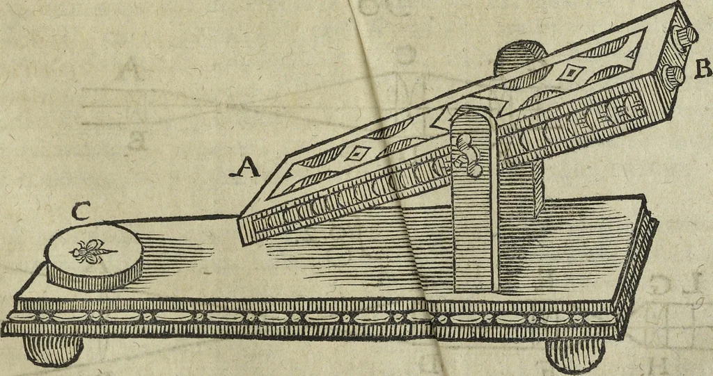 An illustration from Oculus artificialis teledioptricus, sive, Telescopium : ex abditis rerum naturalium & artificialium principiis protractum novâ methodo, eâque solidâ explicatum ac comprimis è triplici fundamento physico seu naturali, mathematico dioptrico et mechanico, seu practico stabilitum ..., 1685, leaf 588
