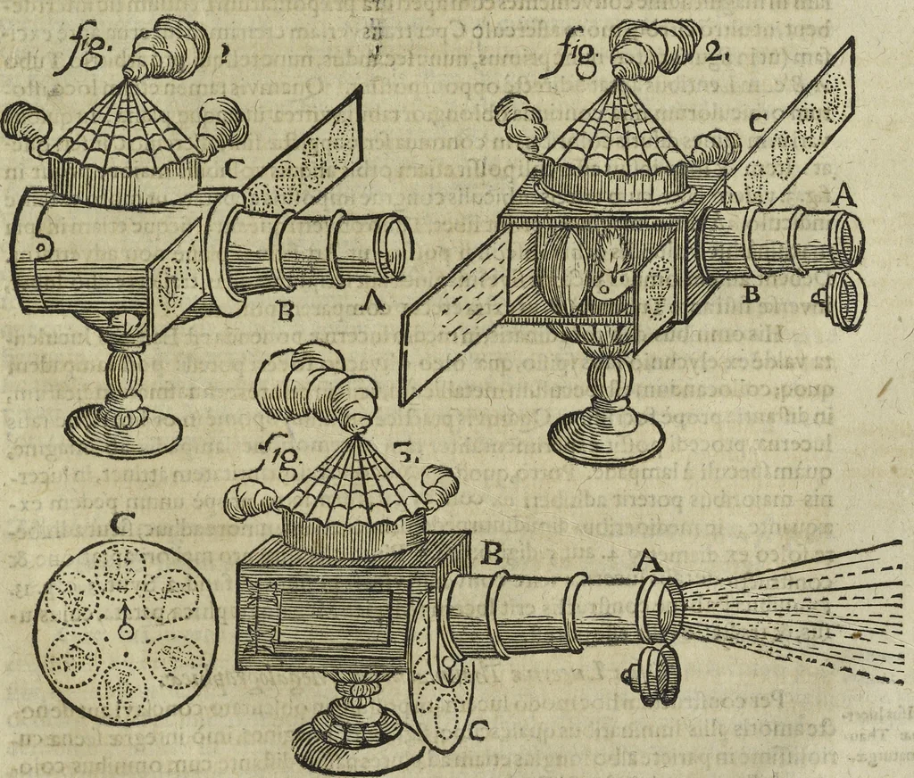 An illustration from Oculus artificialis teledioptricus, sive, Telescopium : ex abditis rerum naturalium & artificialium principiis protractum novâ methodo, eâque solidâ explicatum ac comprimis è triplici fundamento physico seu naturali, mathematico dioptrico et mechanico, seu practico stabilitum ..., 1685, leaf 610