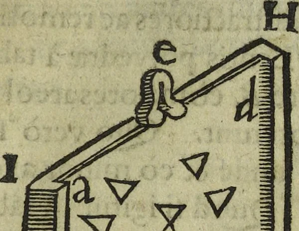 An illustration from Oculus artificialis teledioptricus, sive, Telescopium : ex abditis rerum naturalium & artificialium principiis protractum novâ methodo, eâque solidâ explicatum ac comprimis è triplici fundamento physico seu naturali, mathematico dioptrico et mechanico, seu practico stabilitum ..., 1685, leaf 622