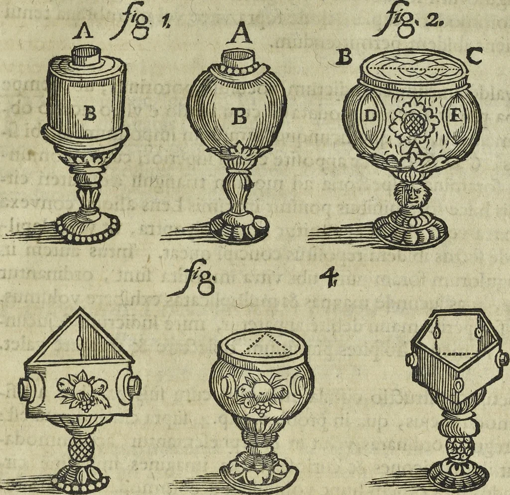 An illustration from Oculus artificialis teledioptricus, sive, Telescopium : ex abditis rerum naturalium & artificialium principiis protractum novâ methodo, eâque solidâ explicatum ac comprimis è triplici fundamento physico seu naturali, mathematico dioptrico et mechanico, seu practico stabilitum ..., 1685, leaf 628