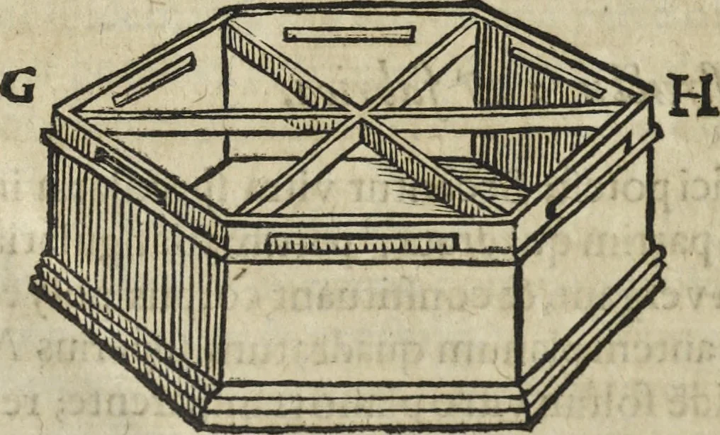 An illustration from Oculus artificialis teledioptricus, sive, Telescopium : ex abditis rerum naturalium & artificialium principiis protractum novâ methodo, eâque solidâ explicatum ac comprimis è triplici fundamento physico seu naturali, mathematico dioptrico et mechanico, seu practico stabilitum ..., 1685, leaf 637